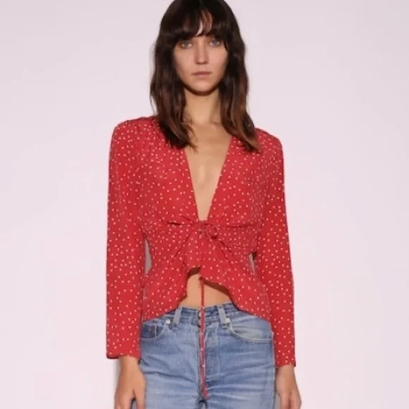 Realisation Par Bianca Star Tie Silk Top - Picture 11 of 16